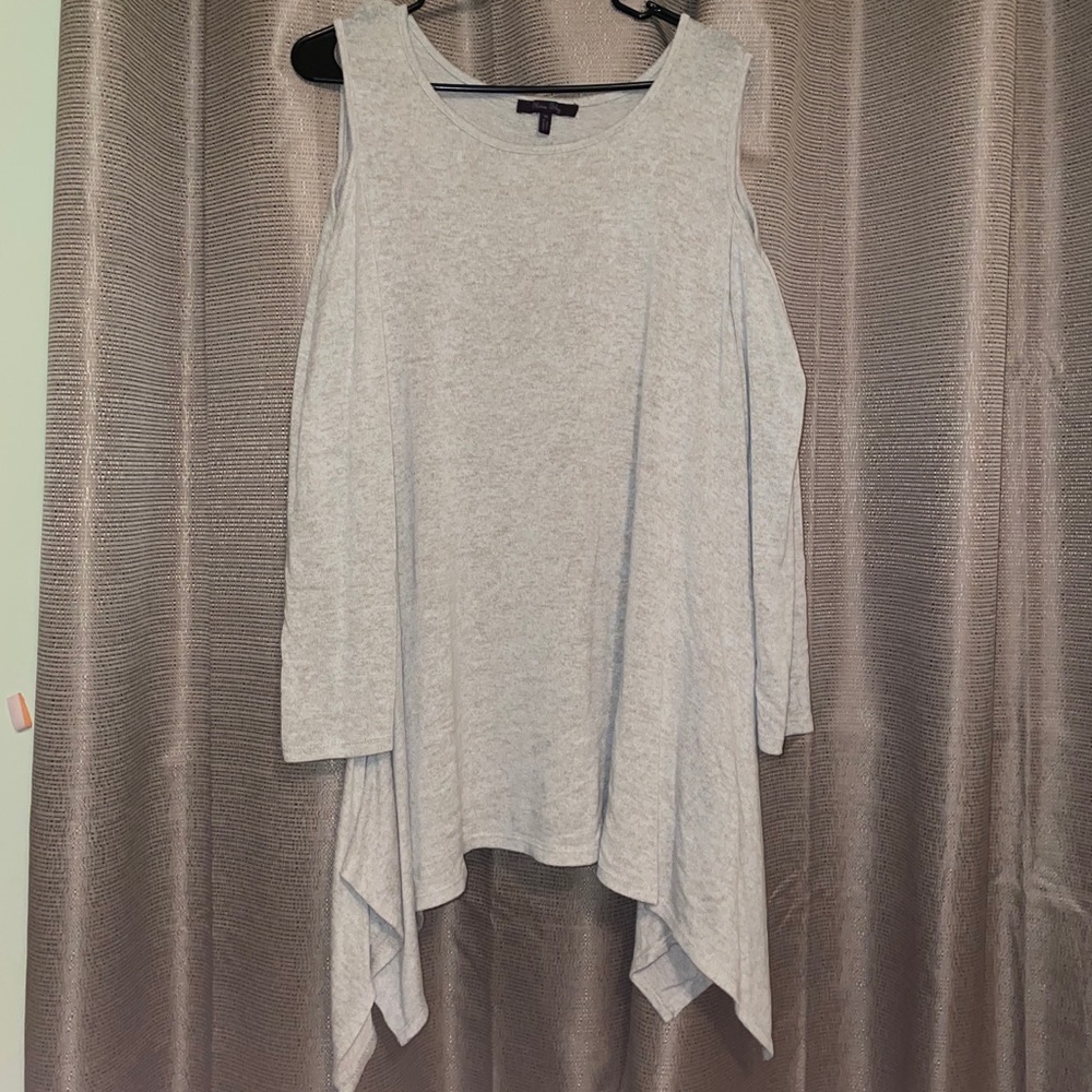 Cold Shoulder Tunic Top, 1X